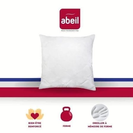 ABEIL Quiltet memory foam pude 60x60 cm hvid