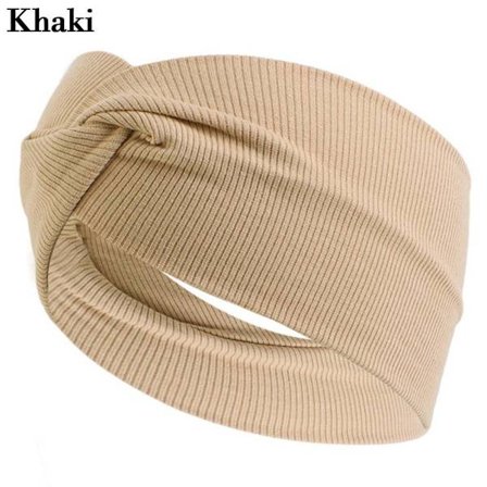 Bred Sport Pannband Vik Yoga Hårband KHAKI - spot sales