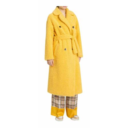 Twinset, Double-Breasted Coats Geel, Dames, Maat:M