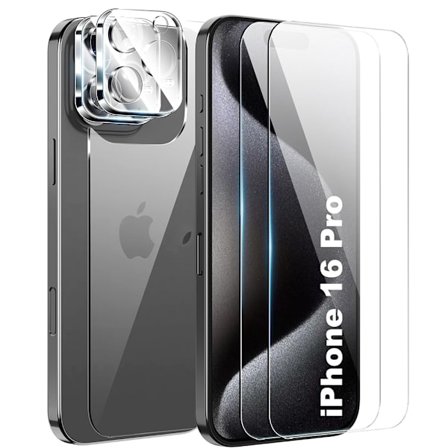 3-in-1 iPhone 16 pro Fram- & Baksida + Kameralinsskydd