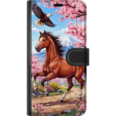 Kompatibel Tegnebogsetui til Samsung Galaxy A36 Häst körsbär
