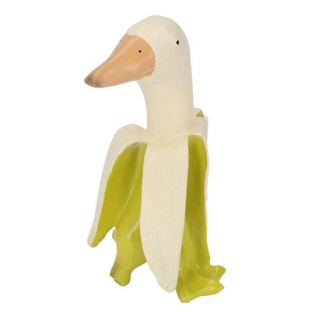 Banan And Statue Ornament Hjem Sød Sjov Resin Figurine Dekoration til Have Terrasse Gård Kontor Grøn