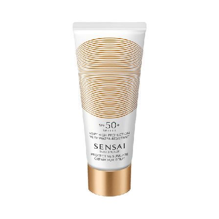 Sensai Silky Bronze Protective Cream Body SPF50+ Solskydd & solvård Dam 150 ML