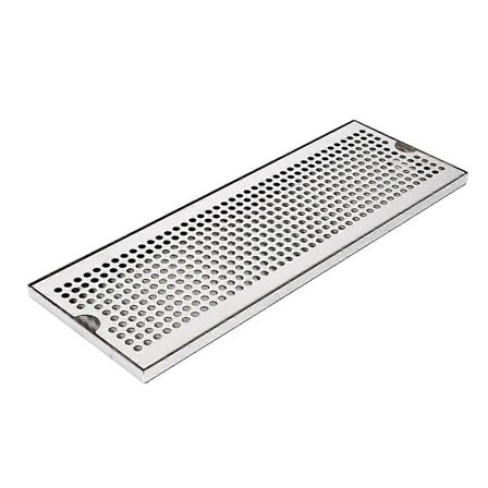 Dryppbrett i rustfritt stål for bar, rektangulært vannbrett