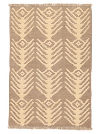 Hand Woven Light Nomad Kilim Rug 104X151 Oriental Wool Brown/Beige Small