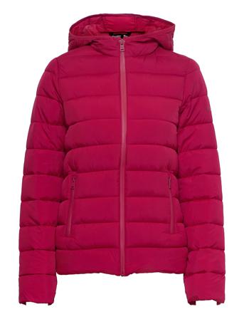 Hooded Polyfilled Jacket Fodrad Jacka Röd Champion