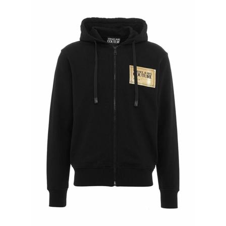 Versace, Hoodie Zwart, Heren, Maat:M