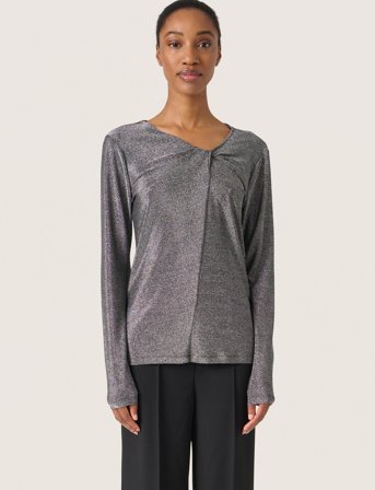 Soaked in Luxury Slskylara Knot Tee - Silver - L