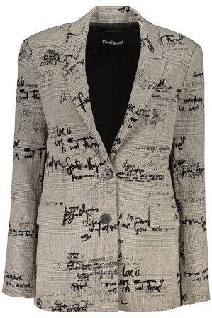 Desigual Giacca Classica Donna Grigio