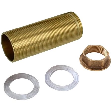 Messingrørmuttere for varmt og kaldt vann, låsemutter (lengde: 80 mm)