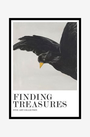 Malerifabrikken - Tavla Finding treasures, Svart ram - Svart - Tavlor - Från Homeroom