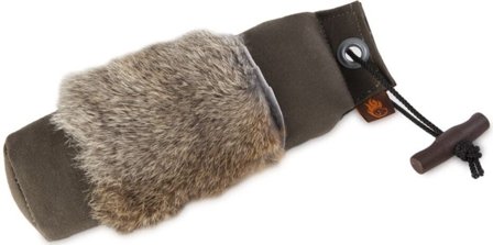 Firedog Standard Dummy with Rabbit Fur 500 g Khaki