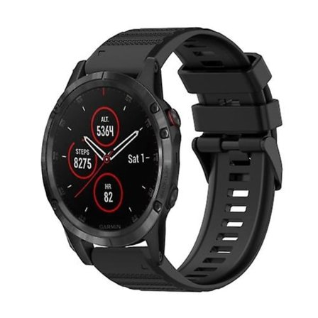 För Garmin Fenix ​​5 Plus 22mm horisontell textur watch med borttagningsverktyg