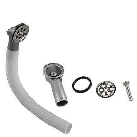 Kjøkkenvask Avløp Sideveis Sirkulær Overløp Vask Tilbehør Overløpsrør For Vask Ekspanderbart Overløpsrør, Sirkulær Tilkobling