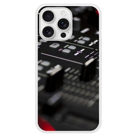 Coque i silikonförstärkt tryckt kompatibel med Apple iPhone 16 Pro Max DJ Mixer