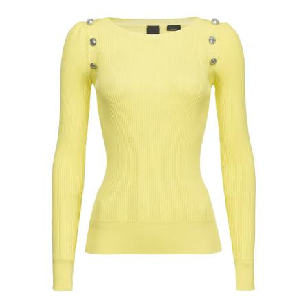 Pinko, Playmaker 1 shirt viscose Cresce Żółty, Kobieta, Rozmiar: L