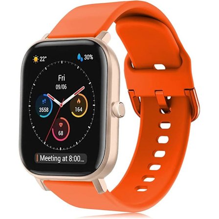 1 st Kompatibel med Amazfit GTS Armband, 20 mm Silikon Klockarmband Sportarmband för Amazfit GTS 2 Mini, Amazfit GTS 2, ETC