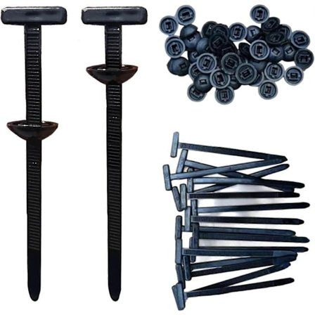 Nylon yleiskaapelikiinnike, 10–100 kpl tappi- ja painonappikiinnikkeet itselukittuvat - WELLNGS