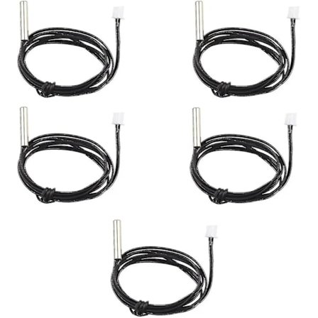 【PP】5-pak vandtætte Ntc 10k 1% 3950 termistorsensorer