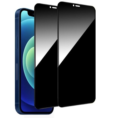 2-Pack iPhone 12 Privacy Screen Protector - Herdet glass, Anti-Spy Privacy Protection