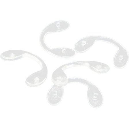 10 par silikone briller U-formet rem bro skrue i silikone næsepuder brille tilbehør