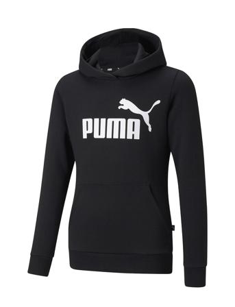 Ess Logo Hoodie Fl G Hoodie Trøje Sort PUMA