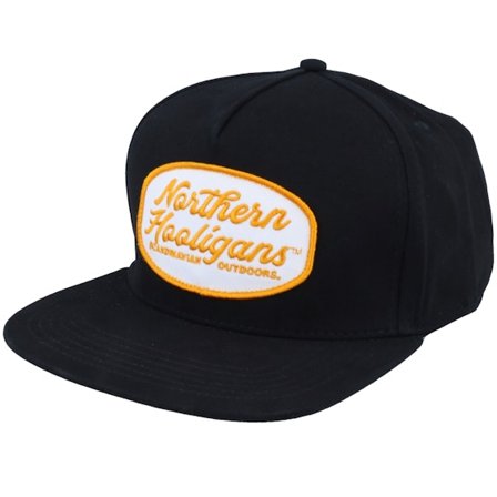 Northern Hooligans - Scandinavian Outdoors Cap Black Snapback Snapback Black Cap - @ Hatstore