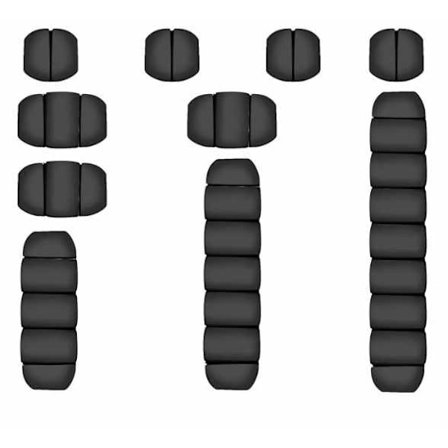 10-Pack - Självhäftande Kabelhållare - Multi-Set i Flera Storlekar!