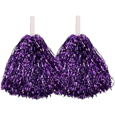 Violetti väri Cheerleader pompom metallinhohtoisella kaikissa väreissä