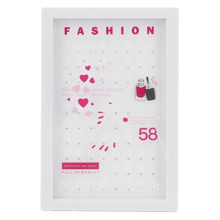 Nagelkonst Displaybok 58 Färger Salong Nagel Gel Färg Displaybok DIY Nagellack S Färgkort