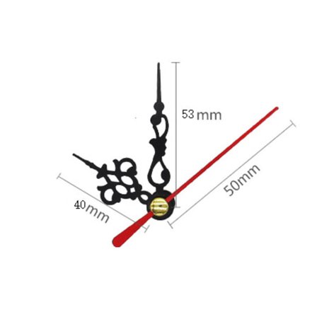 Set med 5 klockvisare för barn, klockvisare, tillbehör till urverk, heminredning, gör-det-själv, metallvisare, tillbehör till klockor, mo