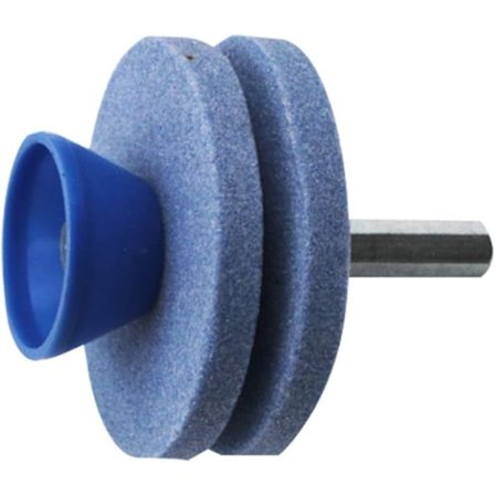 Brukervennlig knivsliper for gressklippere, universell slitesterk for gresskniver, drillkniver, slåmaskinkniver, rotorklippere, hakke, drill