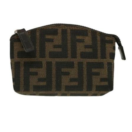 Fendi Vintage, Pre-owned Canvas pouches Bruin, Dames, Maat:ONE Size,leer