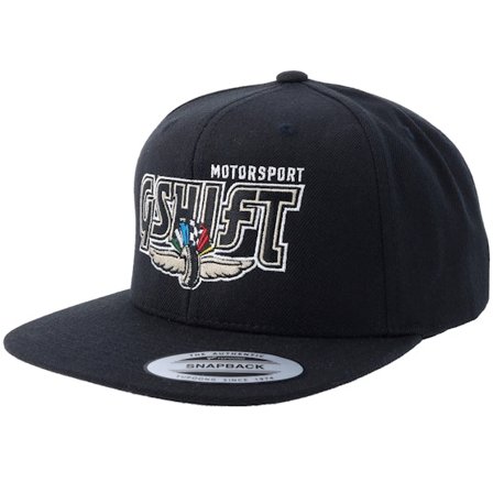 Gearshift - Gshift Motorsport Logo Black Snapback Snapback Black Cap - @ Hatstore