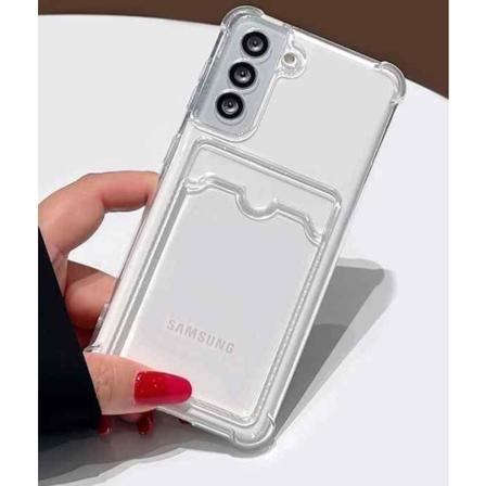 Samsung Galaxy S21 Plus Transparent Skal Med Korthållare