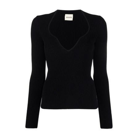 Khaite Kirah Sweater Sort, Dame