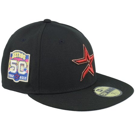 New Era - MLB Schwarz fitted Cap - Houston Astros Cosmic Clash 59FIFTY 50 Years Black Fitted @ Hatstore