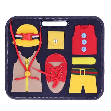 Montessori travl tavle sikkert filt materiale farve kognition hånd øje koordination sensorisk tavle til børn over 3 år