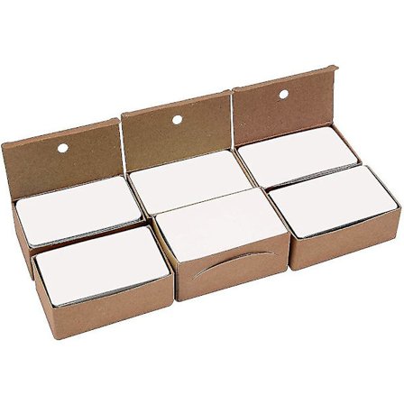 600 stk blanke kraftpapir kort visittkort DIY flash-kort gavemelding