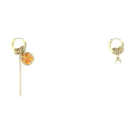 Marine Serre, Earrings Geel, Dames, Maat:ONE Size