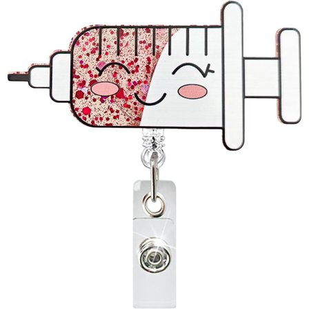 Sjov og sød ID-badgeholder til sygeplejersker, praktisk og stilfuldt design med udtrækkelig clips - ID-badgeholder til sygeplejersker