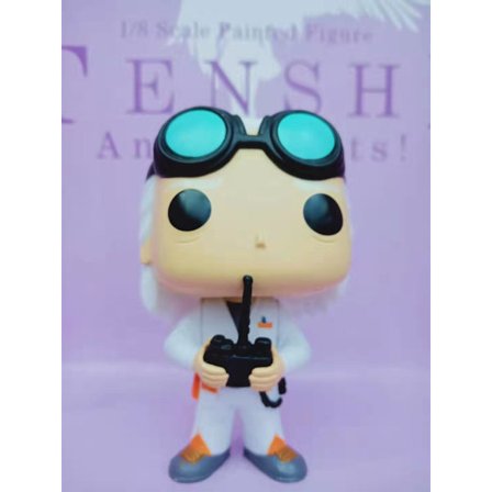 Film Tillbaka till framtiden Doc Vinyl Dr. Emmett Brown skakar på huvudet