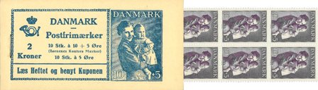 Danmark 1941 - Frimærkehæfte 2 kr. AFA 15 - Postfrisk