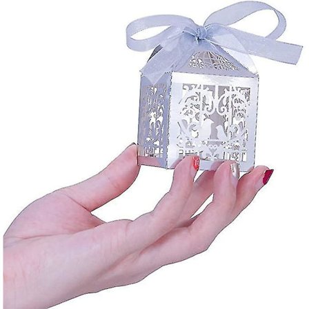 50 stk. Festlige Bryllupsgaveæsker i Laser-Skåret Design