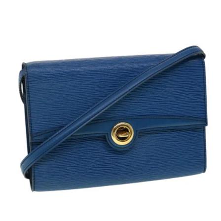 Louis Vuitton Vintage Pre-owned Leather louis-vuitton-Väska blå, Dam Vintage Väskor, Dam, Storlek: ONE SIZE