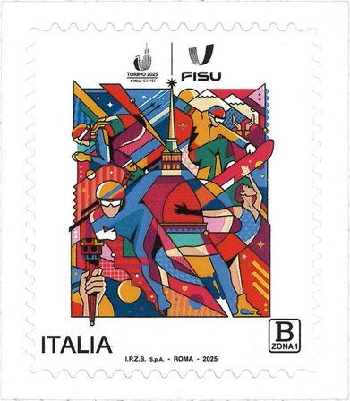 Italien - FISU-legene i Torino - Postfrisk frimærke