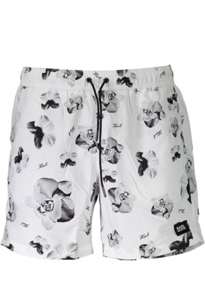 Karl Lagerfeld Beachwear Costume Parte Sotto Uomo Bianco