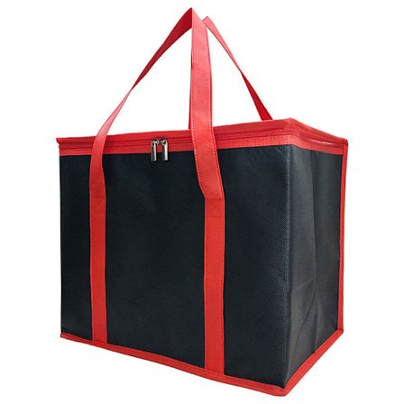 Stor sammenklappelig køletaske, genanvendelig køletaske med længere håndtag og forstærket bund.