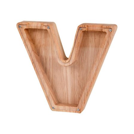 Wooden Piggy Bank Alphabet Cash Box Letters Coin Piggy Bank Kids Money Box