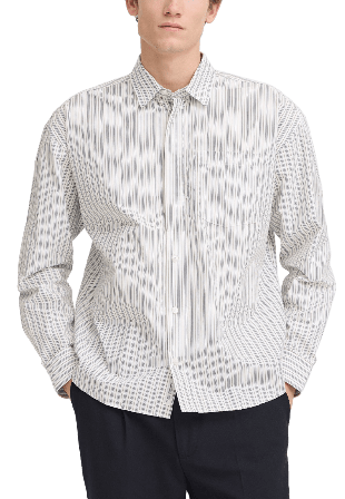 Casual Friday KNUD Thin Striped Shirt Tröjor Herr Svart XL
